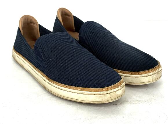 UGG Shoes - UGG Sammy Slip On Sneakers Navy Rib Knit Platform Casual Shoes Women's Size 7